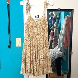 yellow floral dress